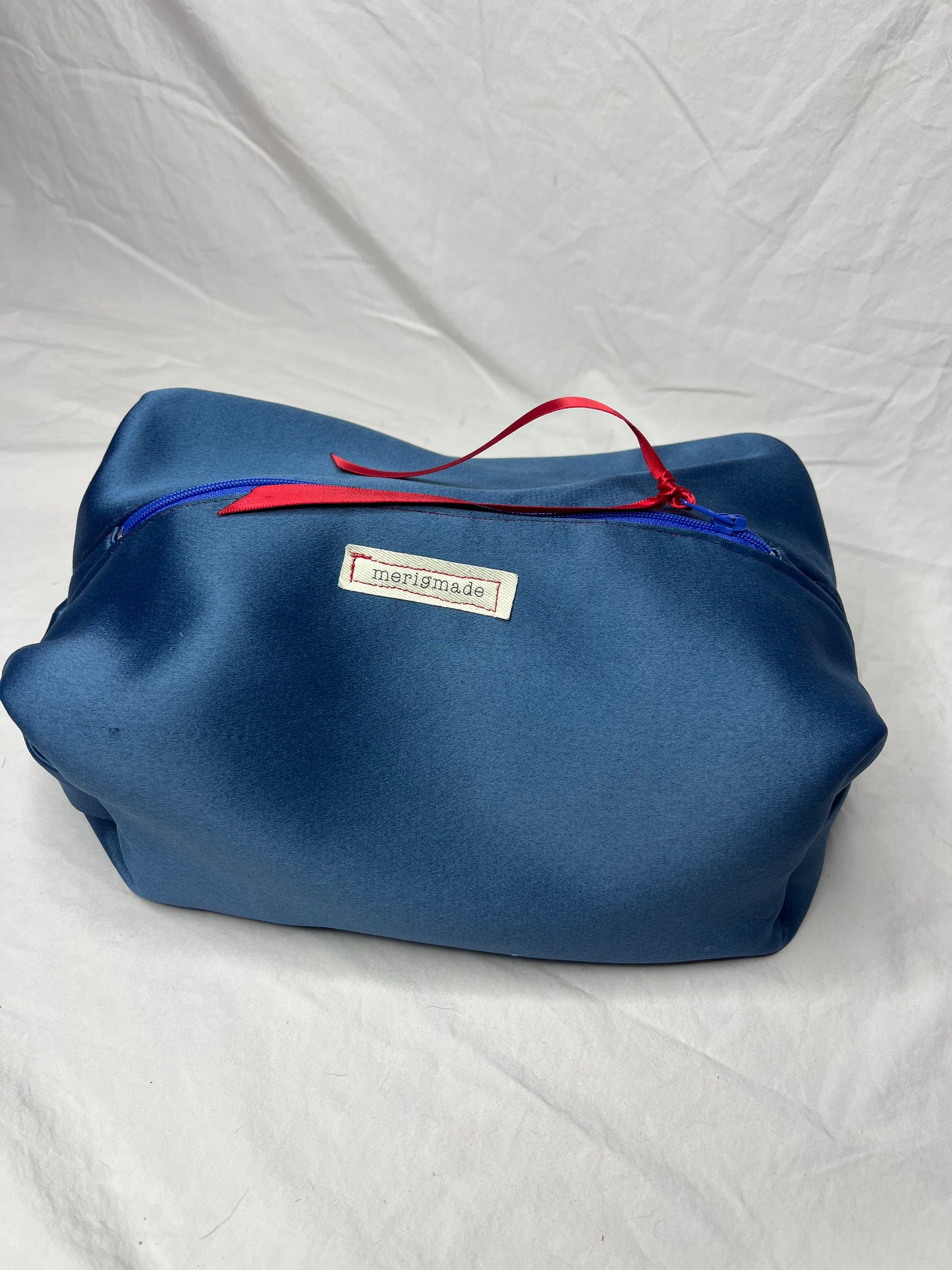 Silky Blue Cosmetic Zip