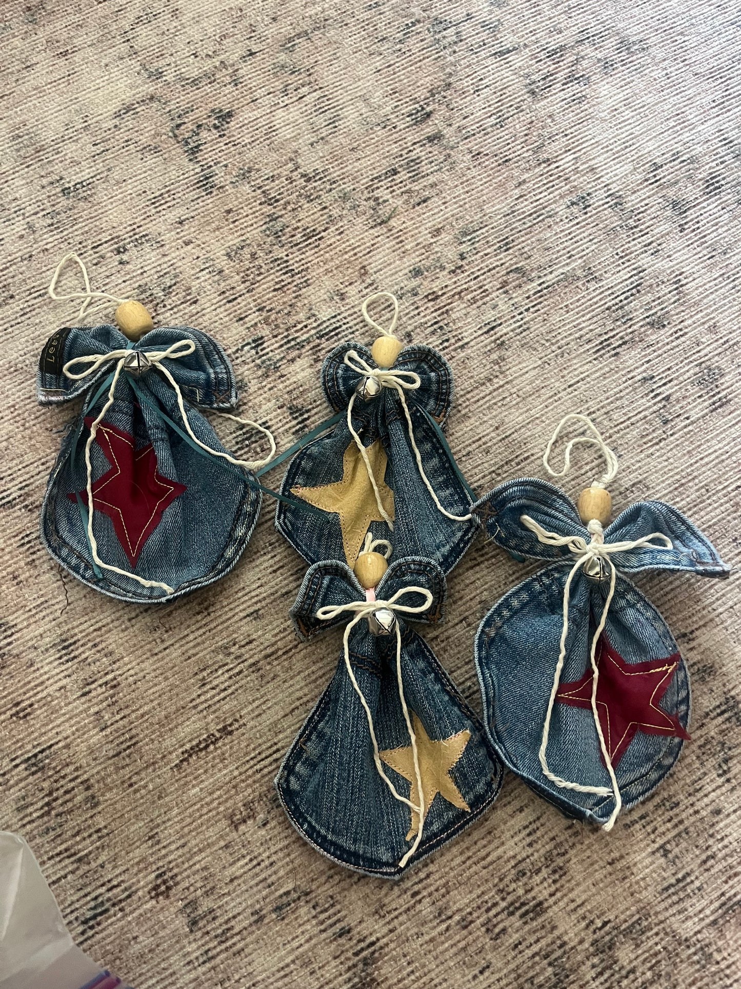 Denim Angel Ornament