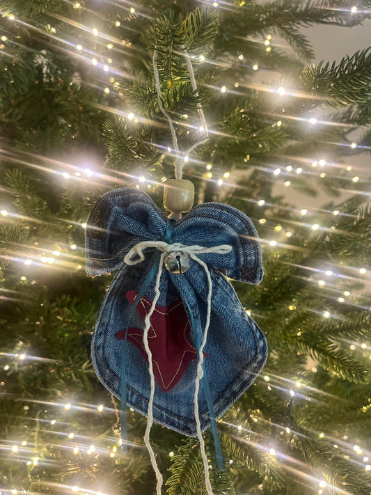 Denim Angel Ornament