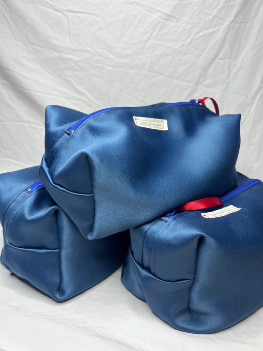 Silky Blue Cosmetic Zip