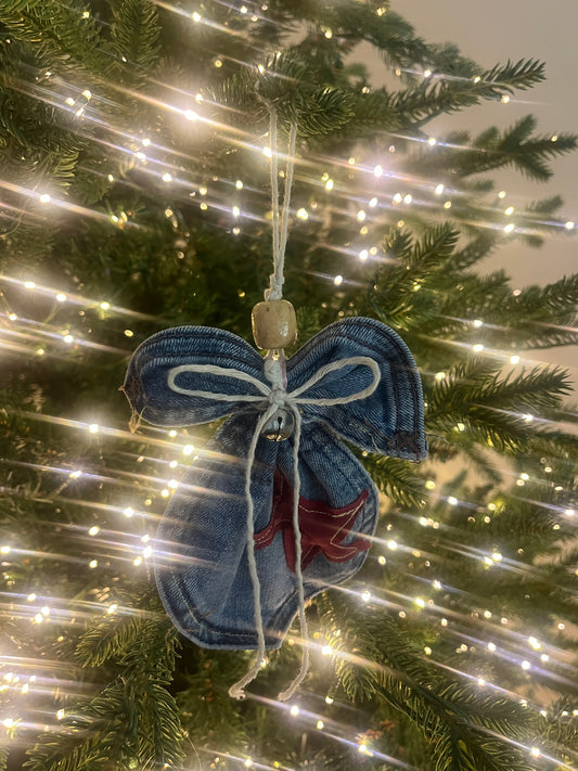 Denim Angel Ornament