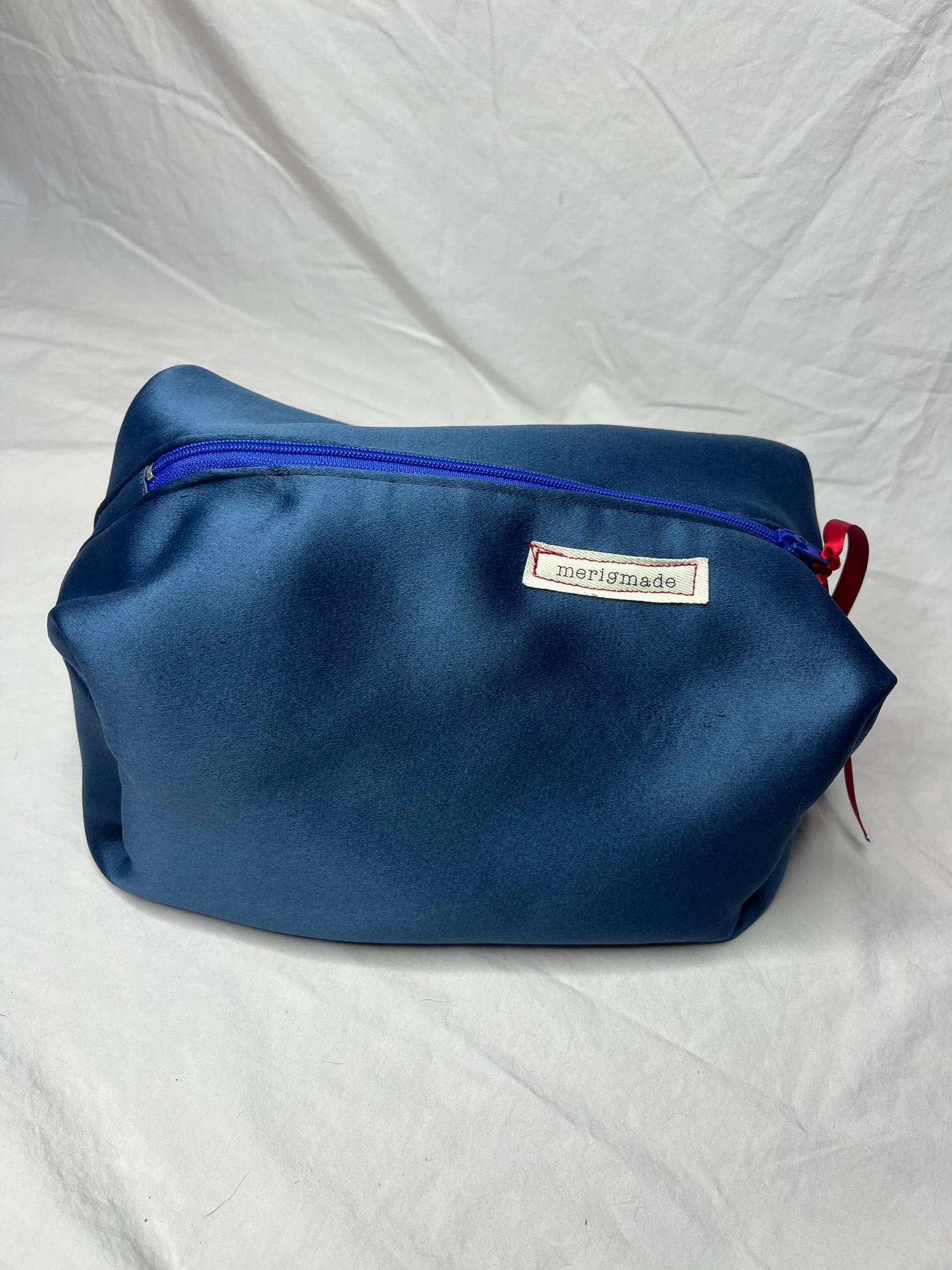 Silky Blue Cosmetic Zip