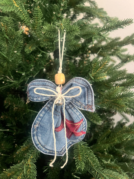 Denim Angel Ornament