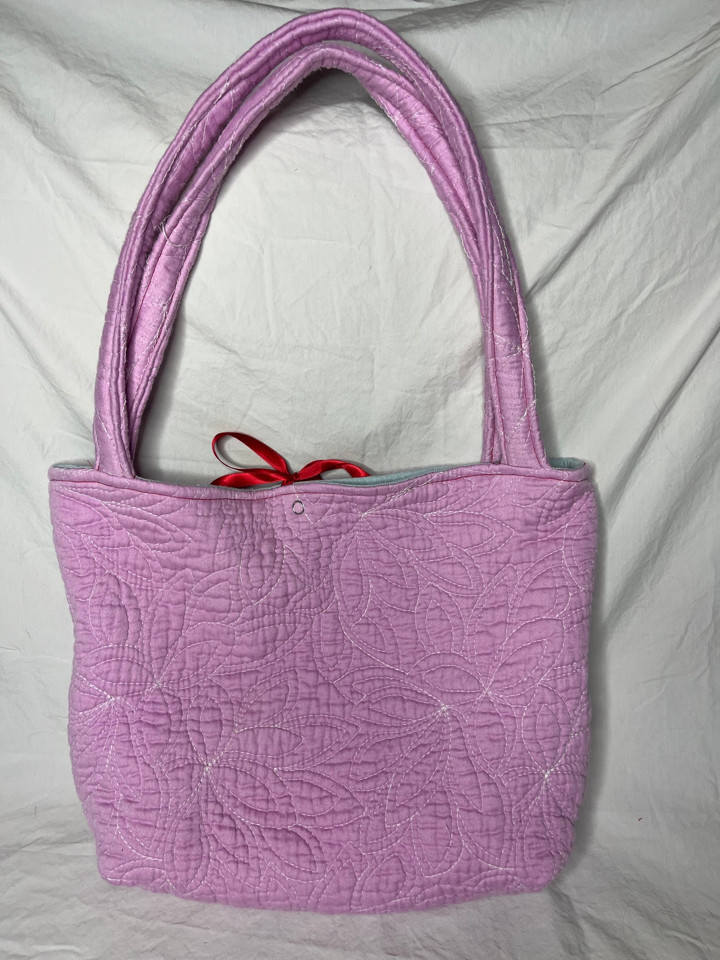 Be Mine Tote with Blue Lining