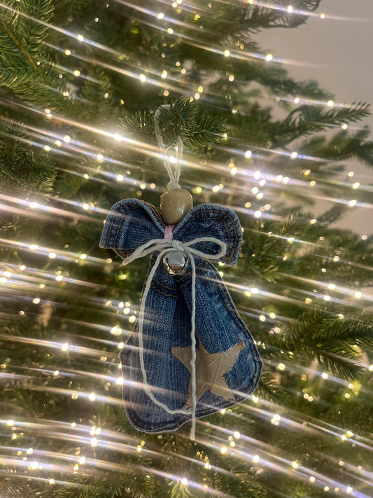 Denim Angel Ornament