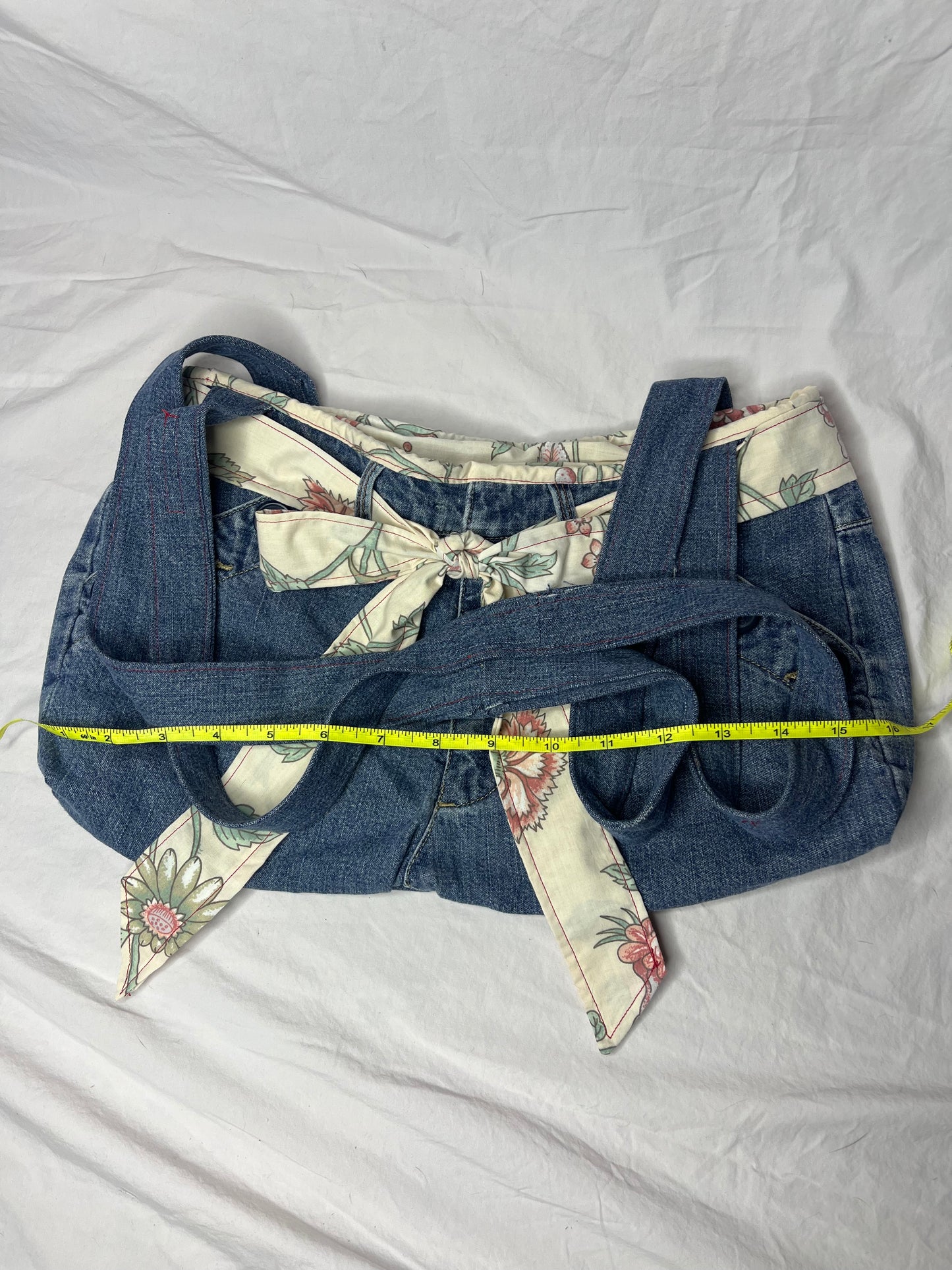 Floral Denim Bag
