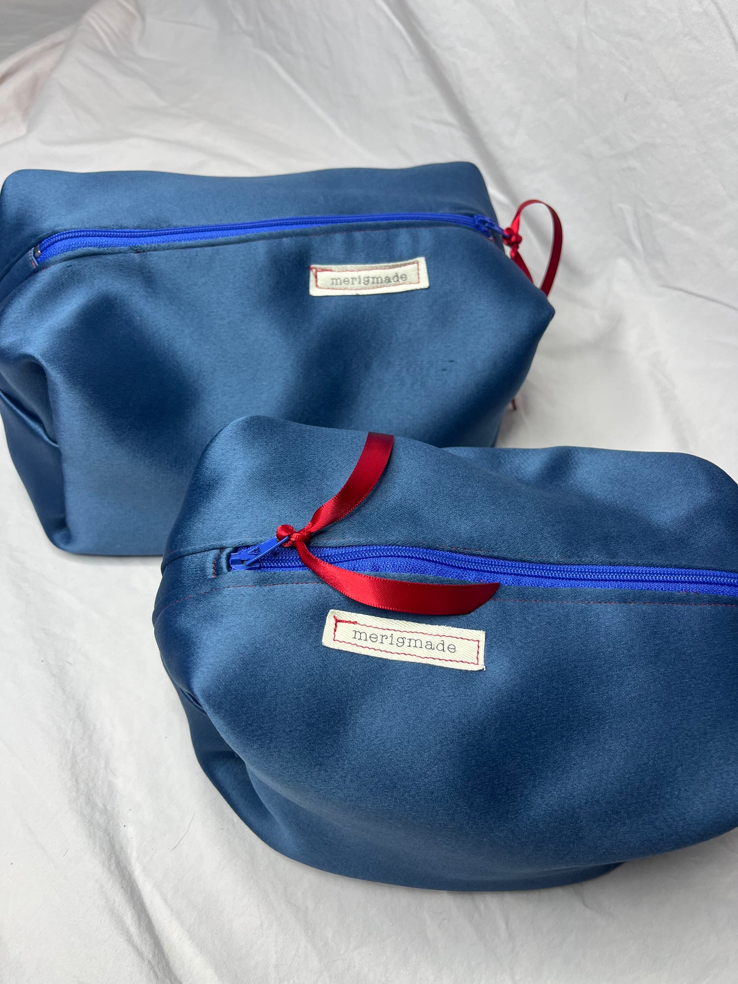 Silky Blue Cosmetic Zip