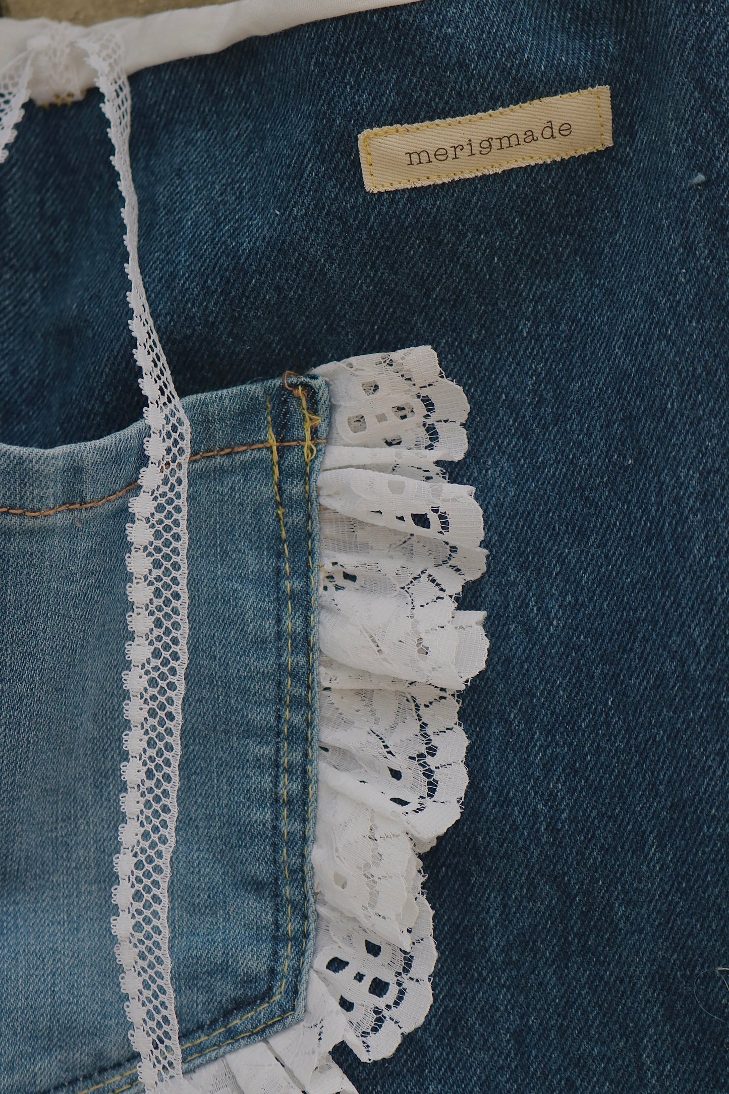pocket poet denim tote