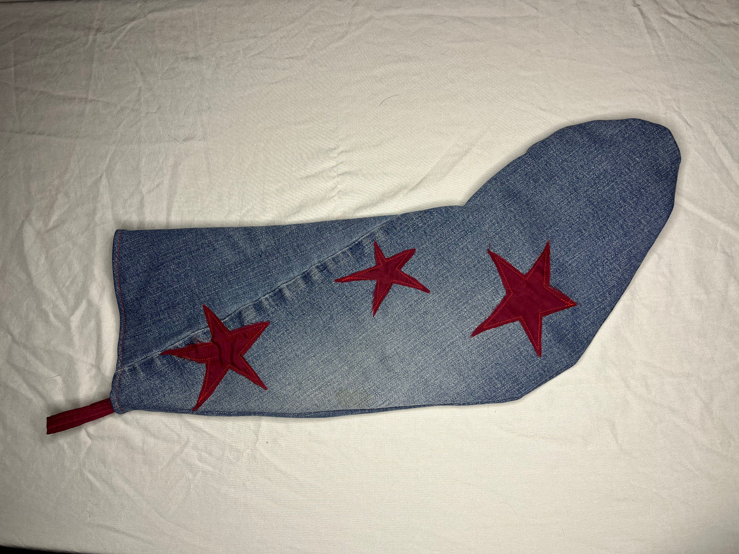 Denim & Mistletoe Stocking