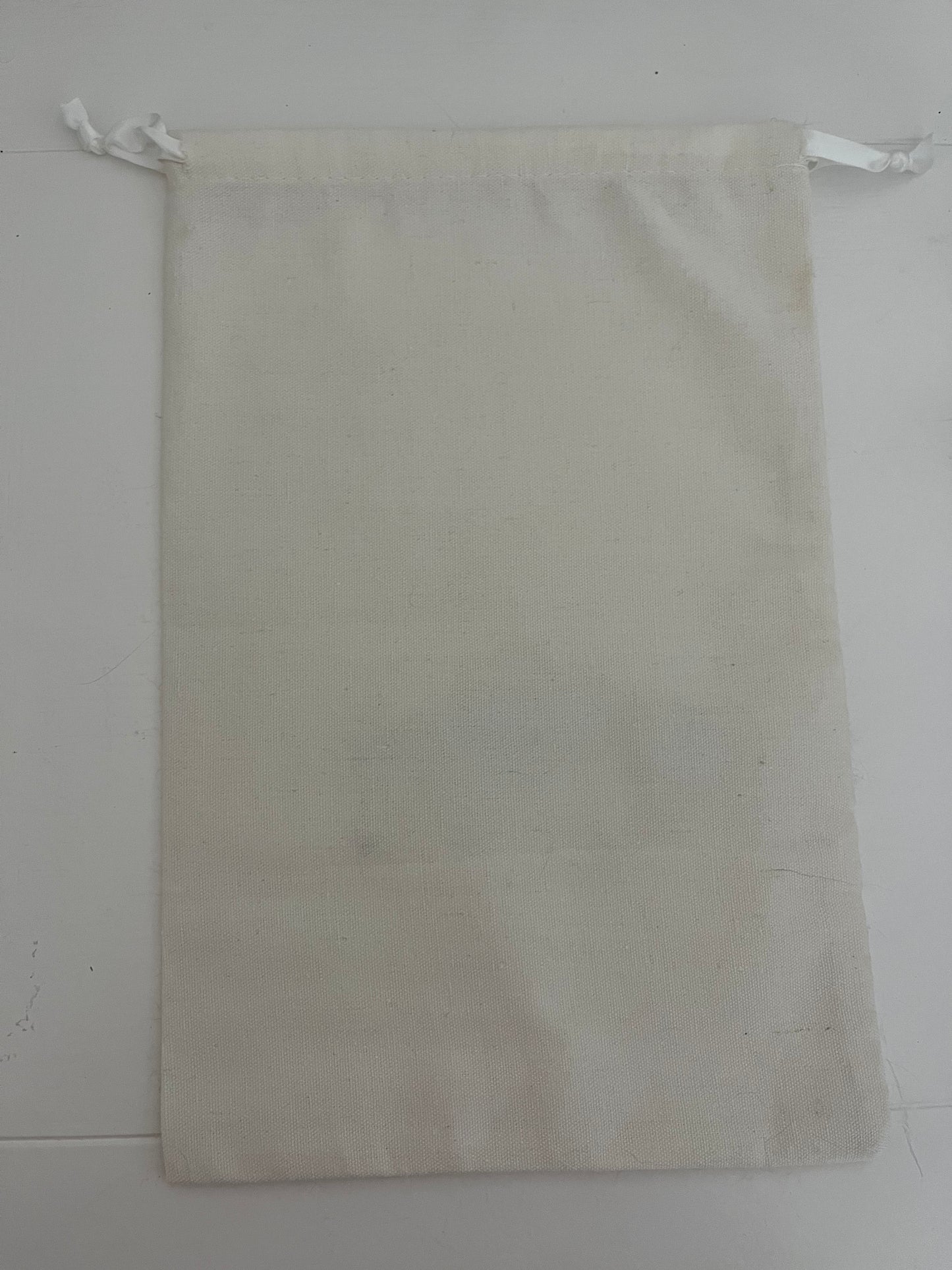 blue fish drawstring bag