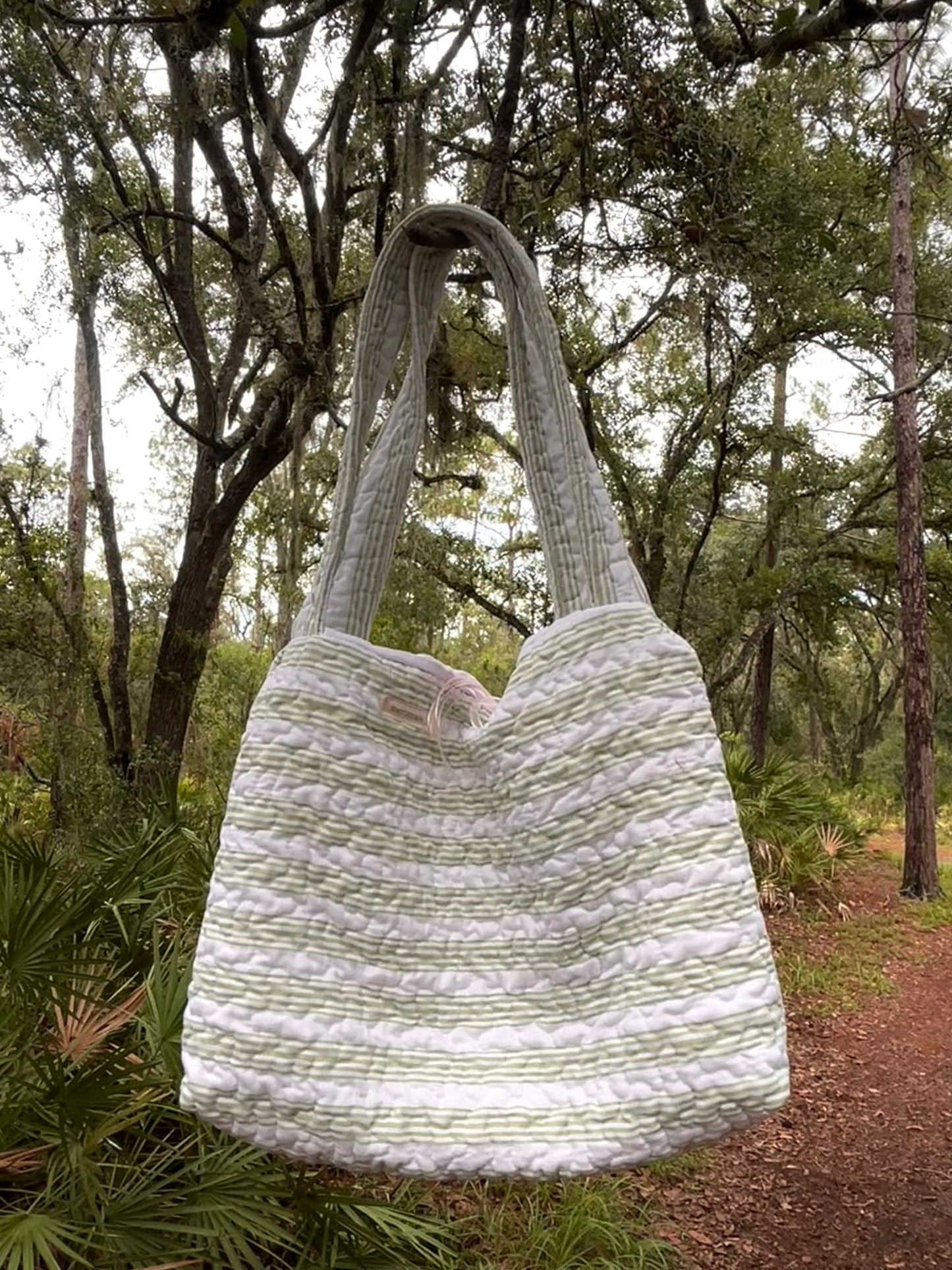 Candy Stripe Tote Bag