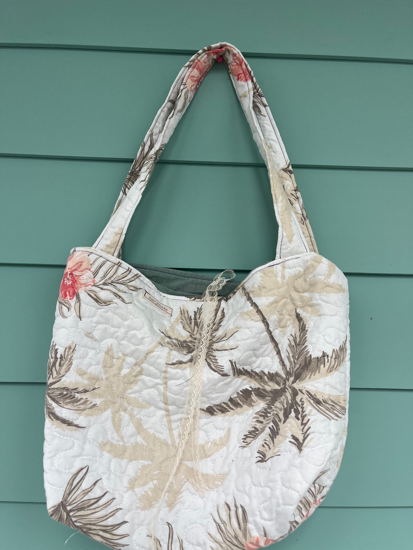 hawaiian lace tie tote