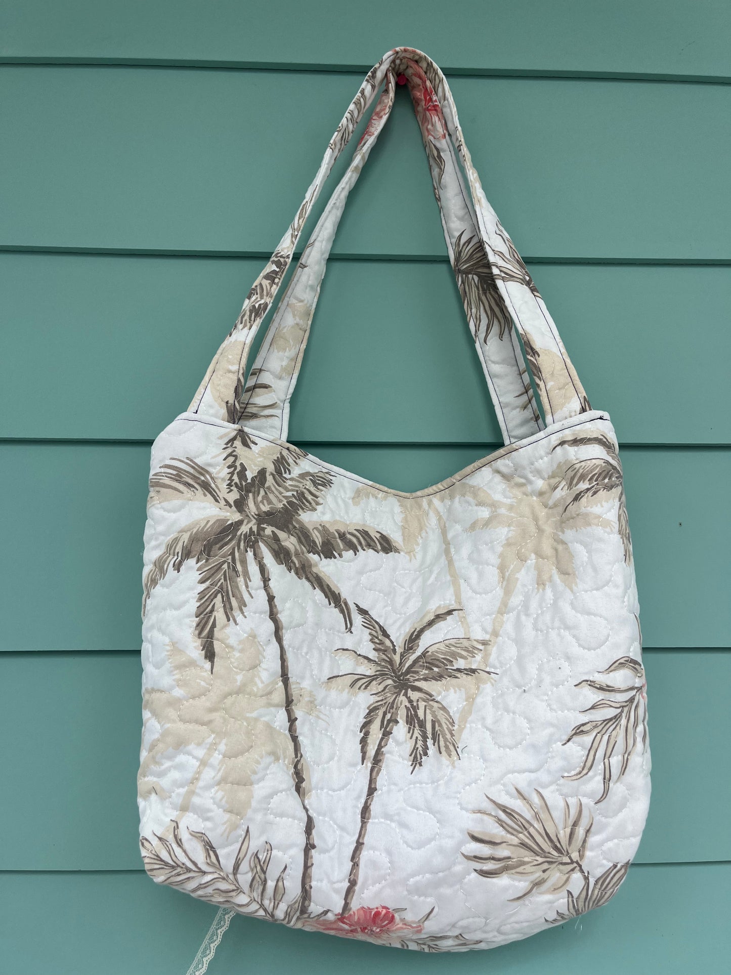 hawaiian lace tie tote