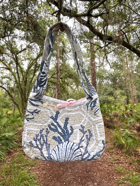 Mini Tan Coral Tote