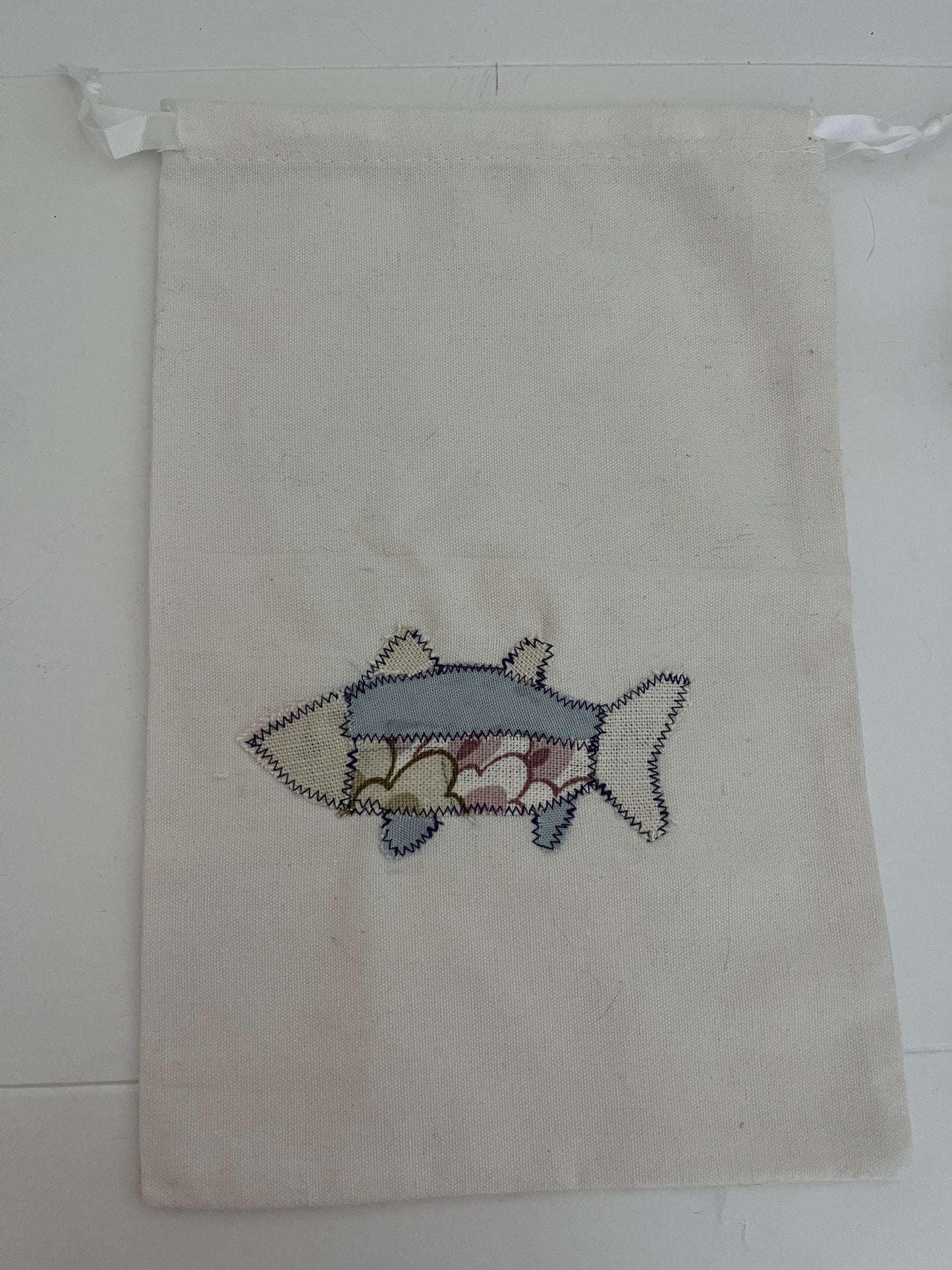 rainbow fish drawstring bag